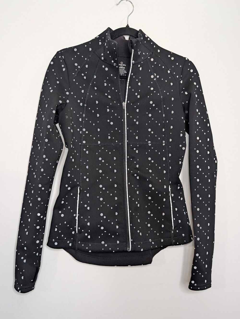 Sweaty Betty Power Reflective Workout Running Jacket Black Silver Size S - Picture 2 of 6